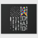 Search for autism wrapping paper Dad
