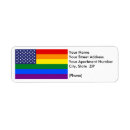 Search for rainbow return address labels Flag