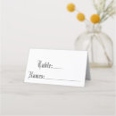 Search for for a goth place cards Black and white