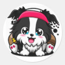 Search for cute border collie stickers Cartoon