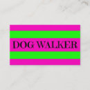Search for dog walker business cards Pink