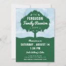 Search for family tree reunion invitations Green