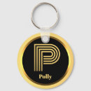 Search for monogram p key rings Gold