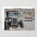 Search for vintage truck birthday invitations Car
