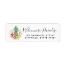 Search for gold pineapple return address labels Hibiscus