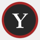 Search for initial y stickers Modern