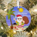 Search for beach santa christmas tree decorations Funny