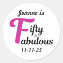 Search for fabulous 50 stickers Pink and black