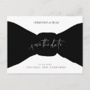 Search for black tie save the dates White