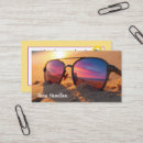 Search for reflection business cards Sunset