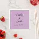 Search for lavender wedding napkins Light purple