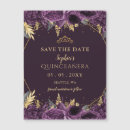 Search for quinceanera save the date magnets Glitter