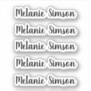 Search for stylish font stickers Simple