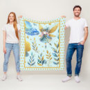 Search for teal and gold blankets Floral