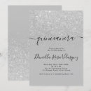 Search for silver glitter quinceanera invitations 15th birthday