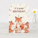 Search for fox birthday cards Party
