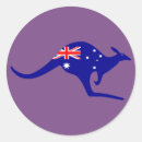 Search for australia map stickers Kangaroo