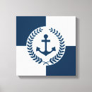 Search for anchor canvas prints Navy