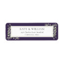 Search for purple and gold return address labels Simple