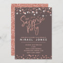 Search for rose gold surprise birthday invitations Adult