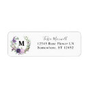 Search for lavender flower return address labels Rustic