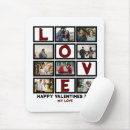 Search for valentines day mouse mats typography