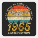 Search for made in 1965 stickers Birthday