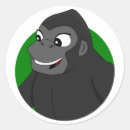 Search for cute gorilla stickers Cartoon