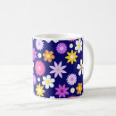 Search for big blue mugs Flower pattern