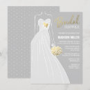 Search for grey bridal shower invitations Gown