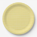 Search for yellow gingham plates Pattern