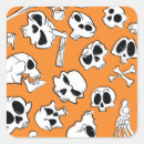 Search for human bones stickers Illustration