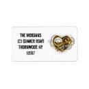 Search for mechanical return address labels Gold