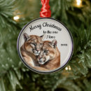 Search for cougar christmas tree decorations Animal