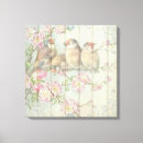 Search for vintage floral canvas prints Birds