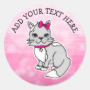 Search for grey and white cat stickers Birthday