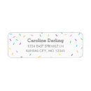 Search for confetti return address labels Colourful