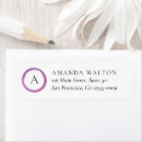 Search for purple monogram return address labels Professional