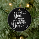 Search for romantic quote christmas tree decorations Heart