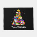 Search for book lover doormats Santa claus