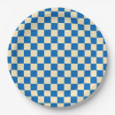 Search for blue gingham plates Retro