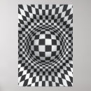 Search for op art posters Black white