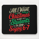 Search for xmas saying mouse mats Six