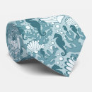 Search for seashell pattern ties Coral