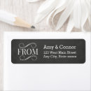 Search for wedding black return address labels Chalkboard