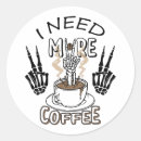 Search for halloween coffee stickers Goth