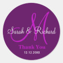Search for anniversary thank you wedding stickers Purple