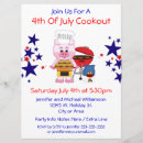 Search for 4th 6x8 invitations Red white blue