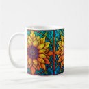 Search for glass flowers mugs Sunflowers