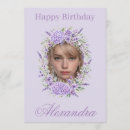 Search for lavender birthday cards Purple flowers